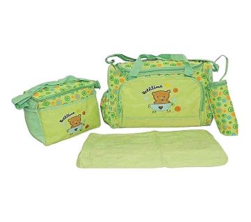 Baby Diaper Bag - Green and Yellow