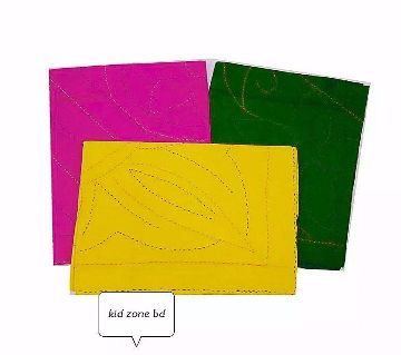 Combo Pack of 3PCs Baby Katha-Multicolor