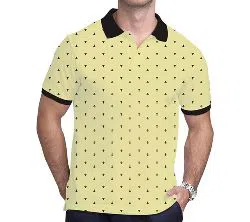 Gents half sleeve Cotton Polo shirt-yellow 