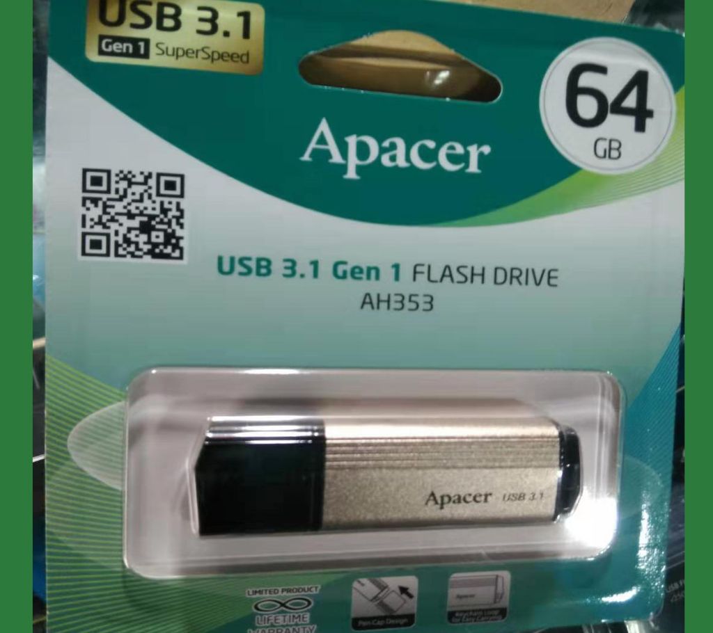 Apacer AH353 - USB 3.1 পেনড্রাইভ - 64GB বাংলাদেশ - 993980