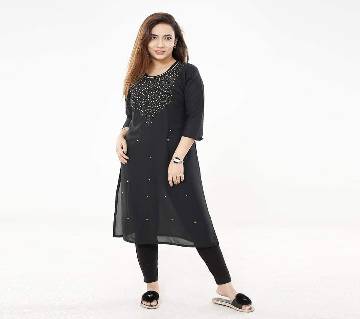 Embroidered Georgette One piece/ Kurti