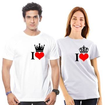 Couple Valentines T Shirt For Men 