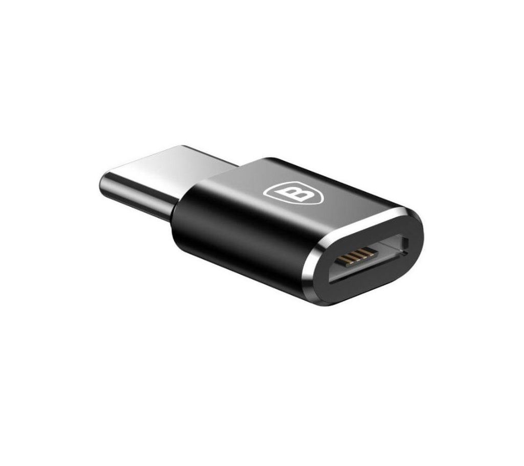 Baseus Type-C Male to Micro USB Female OTG Adapter USB-C কানেক্টর ক্যাবল কনভার্টার বাংলাদেশ - 1003594