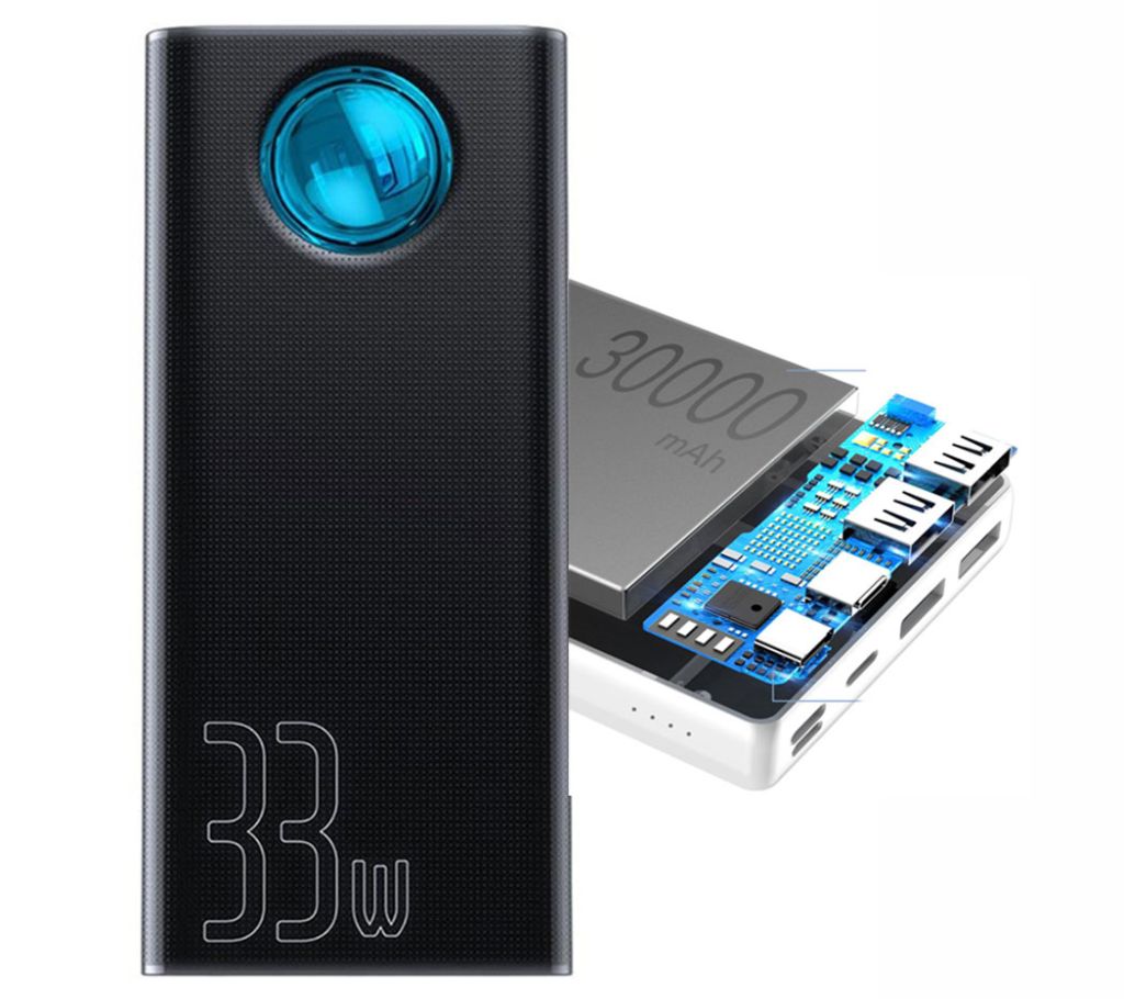 BASEUS 30000MAH PORTABLE USB C PD FAST CHARGING 33W পাওয়ার ব্যাংক বাংলাদেশ - 1067205