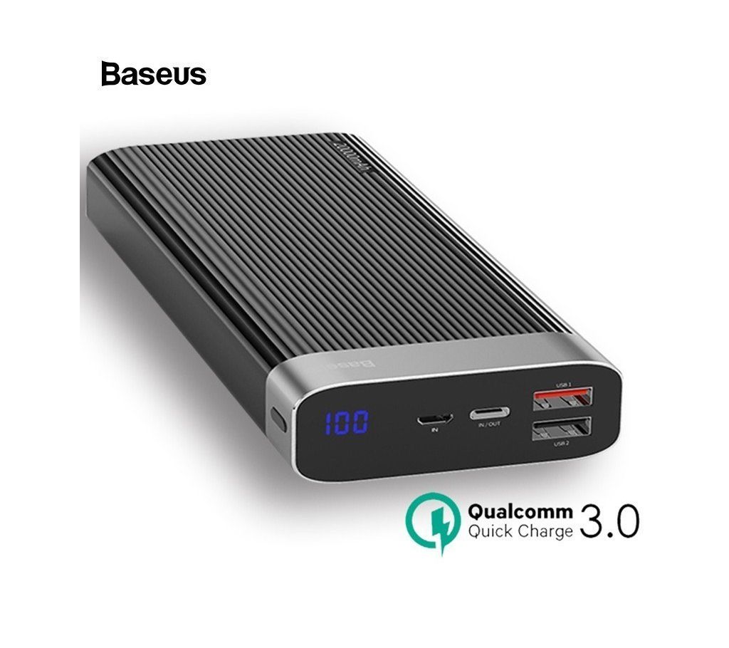Baseus 20000mAh QC 3.0 পাওয়ার ব্যাংক with LED Display বাংলাদেশ - 998548