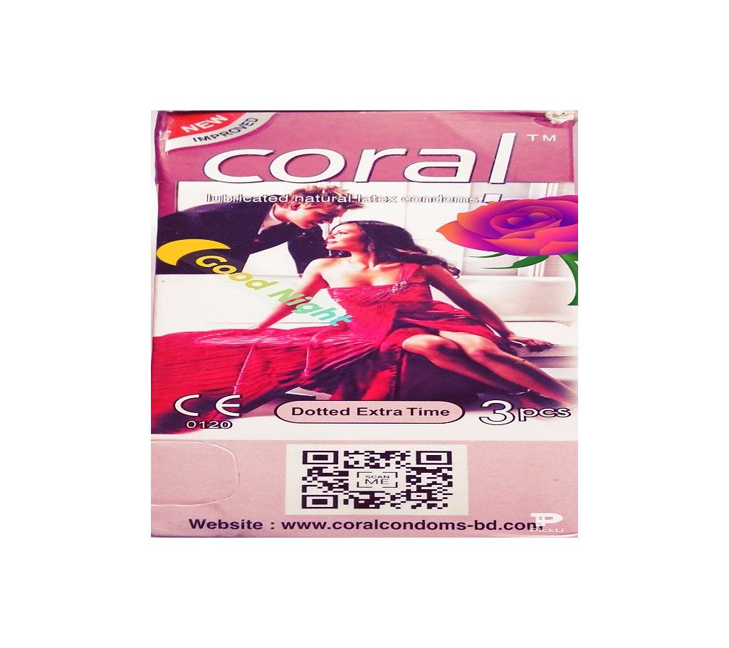 Coral Extra Time Dotted কনডম বক্স- 10 Pack ( 30 P বাংলাদেশ - 999021