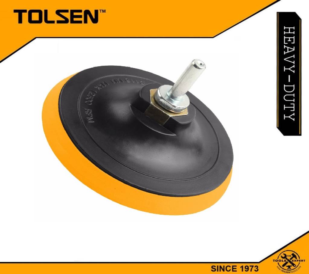 Tolsen প্লাস্টিক ব্যাকিং প্যাড উইথ Velcro (115mm (M14x2) 77260 বাংলাদেশ - 1023446