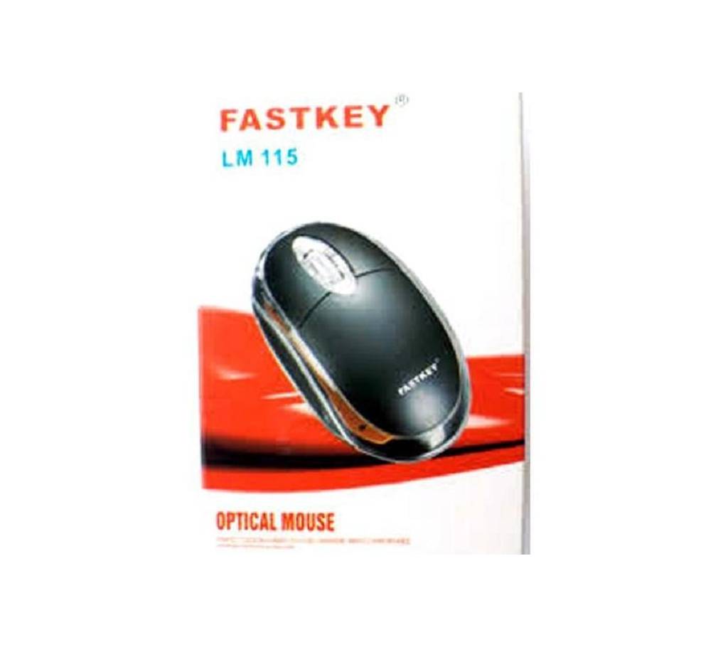 FASTKEY LM 115 ইউএসবি মাউস- Black বাংলাদেশ - 996920