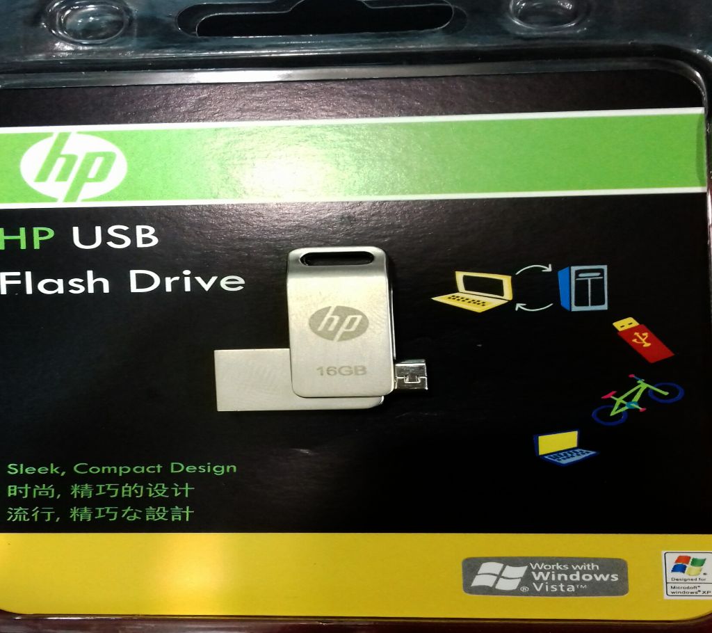 HP 16GB OTG & USB পেনড্রাইভ বাংলাদেশ - 1008490