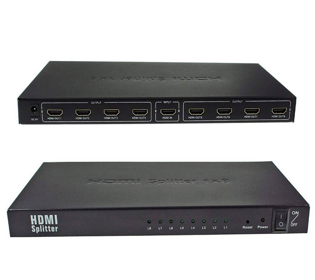 HDMI স্প্লিটার 8 Port 1 In 8 Out HDMI বাংলাদেশ - 1012127