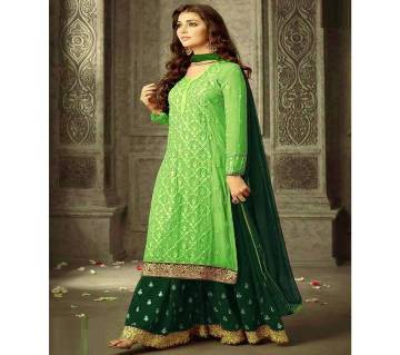 Georgette with Embroidery Three Piece