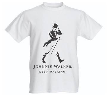 Jonnie Walker Printed Half Sleeve T-Shirt