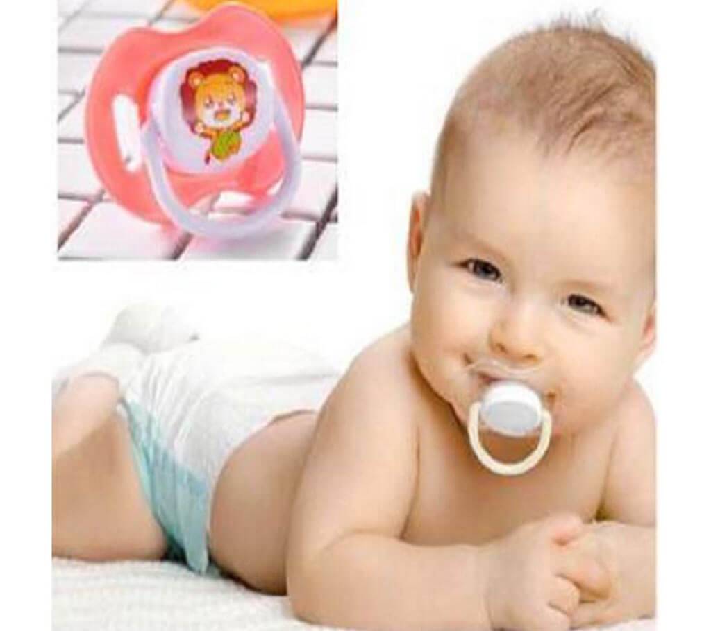 নিউবর্ন বেবি প্যাসিফায়ার - বাচ্চার চোষার জন্য (Baby Nipple Food Grade Silicone Pacifier Round Head Infant Newborn Soother Orthodontic BPA Free Safe Teether Care) বাংলাদেশ - 1089539