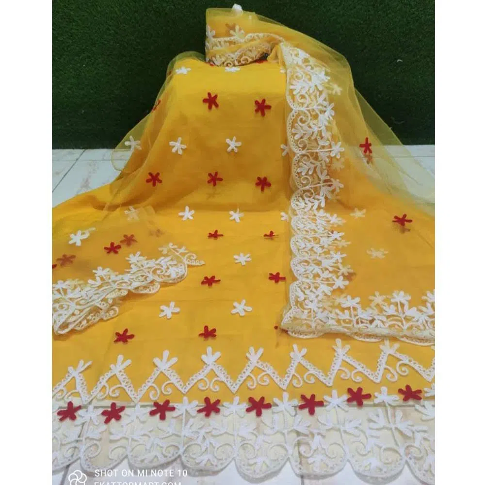 Unstitched Cotton Salwar Kamiz Dress 
