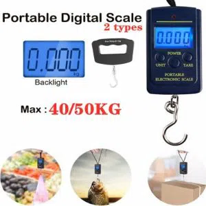 Portable Electronic Scale - Digital Weight Machine 50kg