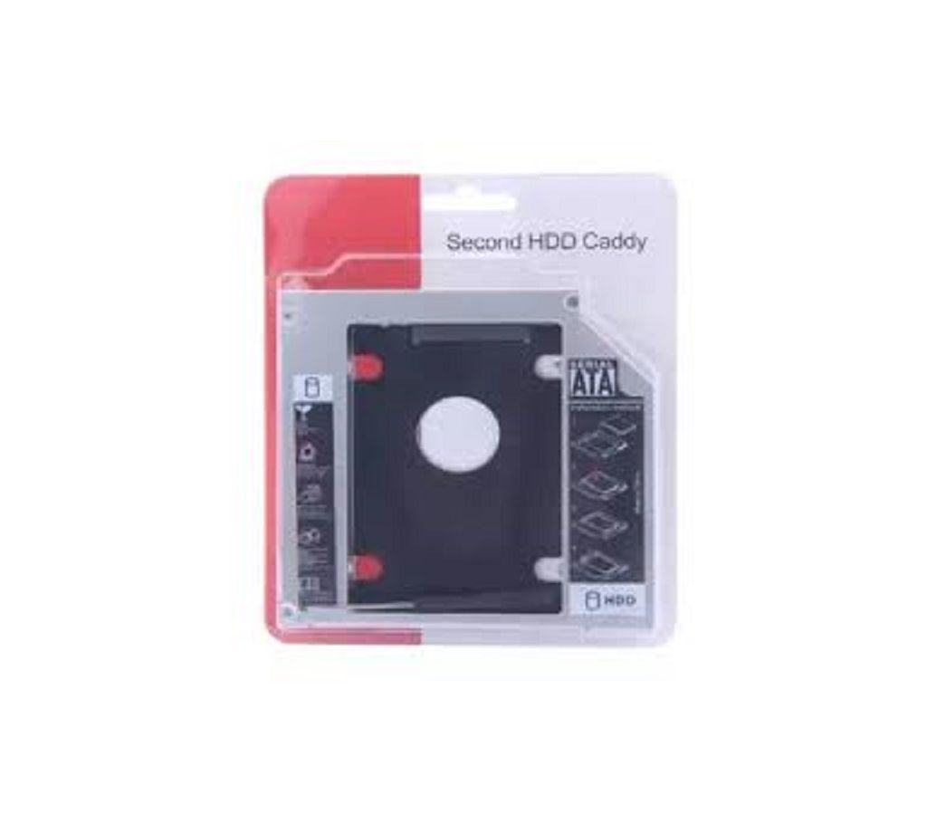 Storite Optical Bay 2nd হার্ড ড্রাইভ Caddy, Universal for 9.5mm CD/DVD Drive Slot (for SSD and HDD) বাংলাদেশ - 1021212