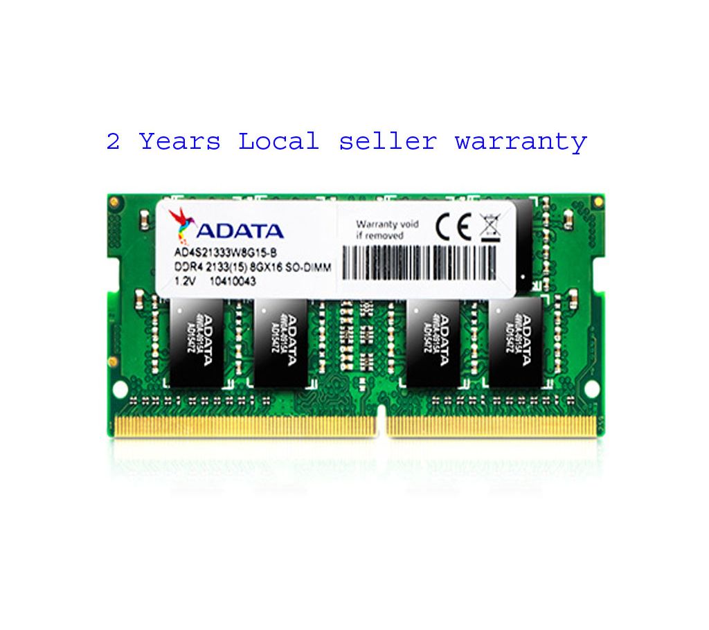 Adata 8GB 1Rx8 PC4-2400T AO1P24HC8T1-BQXS DDR4 ল্যাপটপ র‍্যাম SO-DIMM বাংলাদেশ - 1021455
