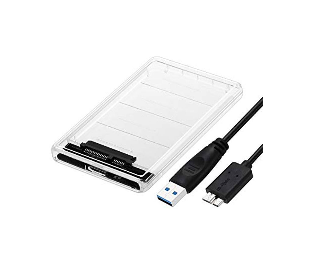 ORICO 2.5 USB 3 এক্সটার্নাল হার্ড ড্রাইব এনক্লোজার কেসিং for 2.5 inch 7mm/9.5mm SATA HDD SSD Support UASP SATA বাংলাদেশ - 1021693