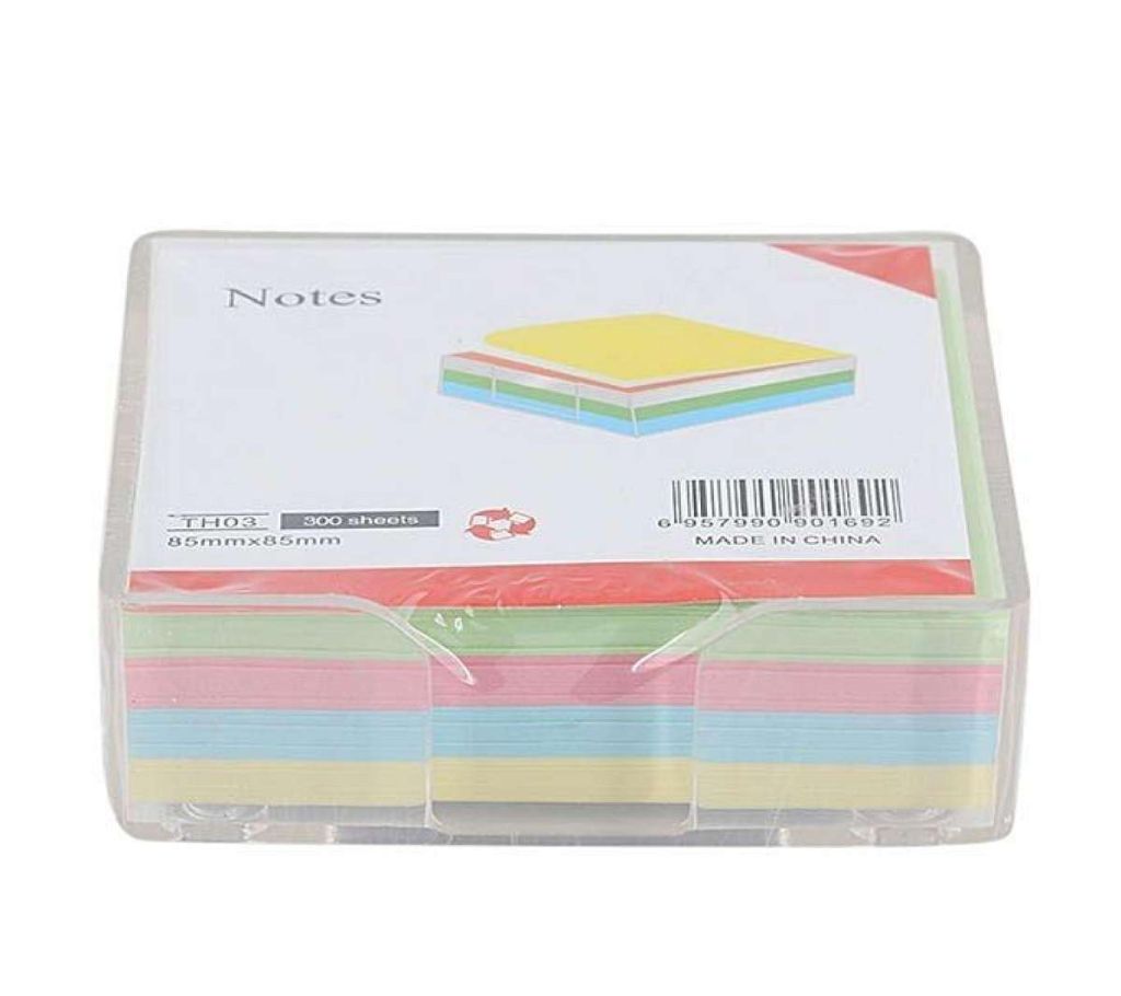 স্টিকি নোটস/ colorful sticky notepad-Multicolored (original China product-85mm x 85mm-300 sheets) বাংলাদেশ - 1084468