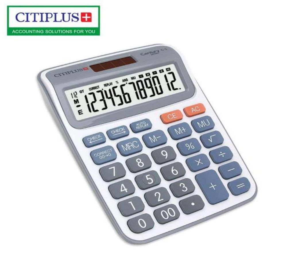 CITIPLUS 12-ডিজিটাল বিজনেস সাইজ ক্যালকুলেটর বাংলাদেশ - 1085081