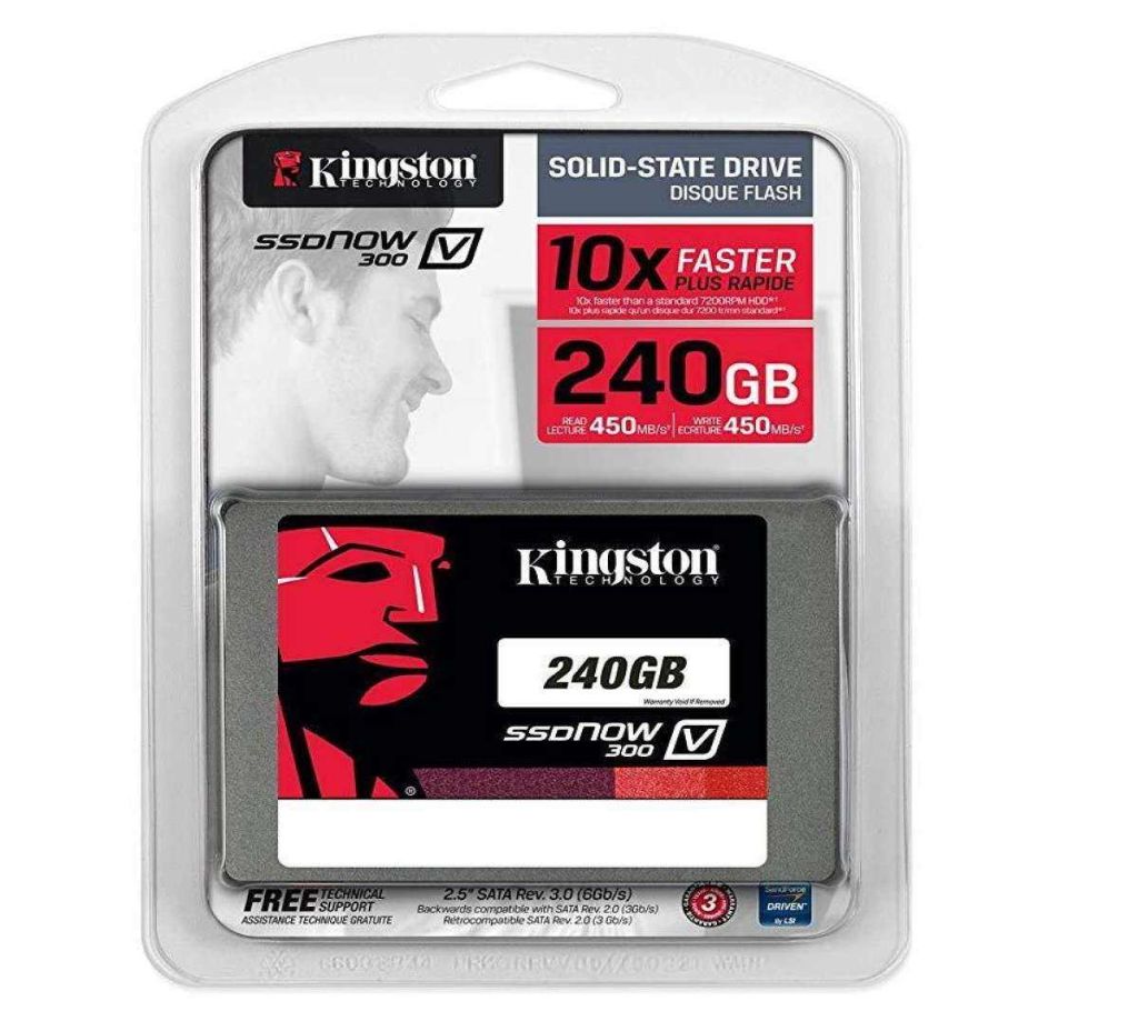Kingston SSDNow V300 Series 2.5 240GB SATA III ইন্টার্নাল সলিড স্টেট ড্রাইভ (SSD) SV300S37A/240G,( 3 Year Warranty ) বাংলাদেশ - 1088762