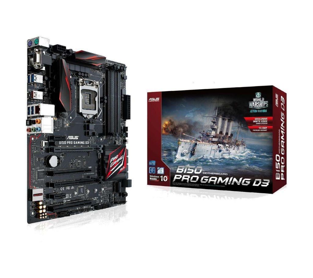 Asus B150 PRO Gaming D3 DDR3 6h Gen.LGA1151 সকেট মেইনবোর্ড বাংলাদেশ - 1089774