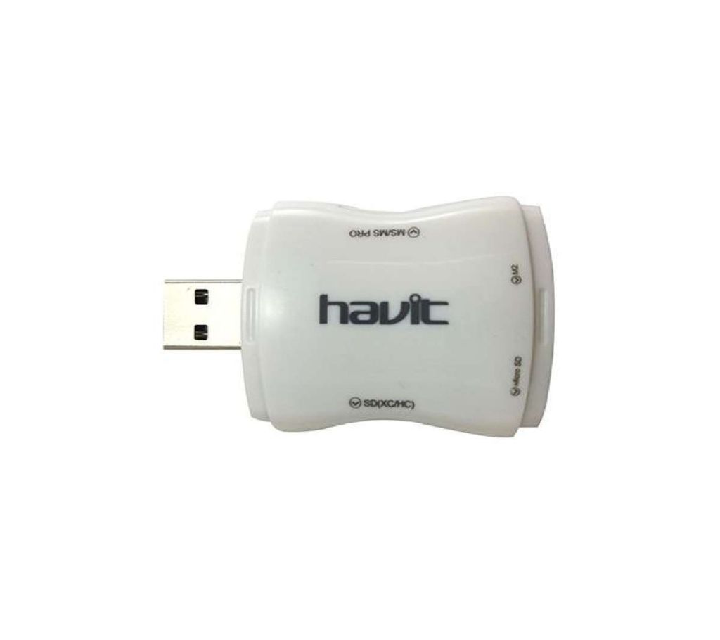 HV-C34 Portable Smart USB কার্ড রিডার- ব্লু এন্ড হোয়াইট বাংলাদেশ - 1120795