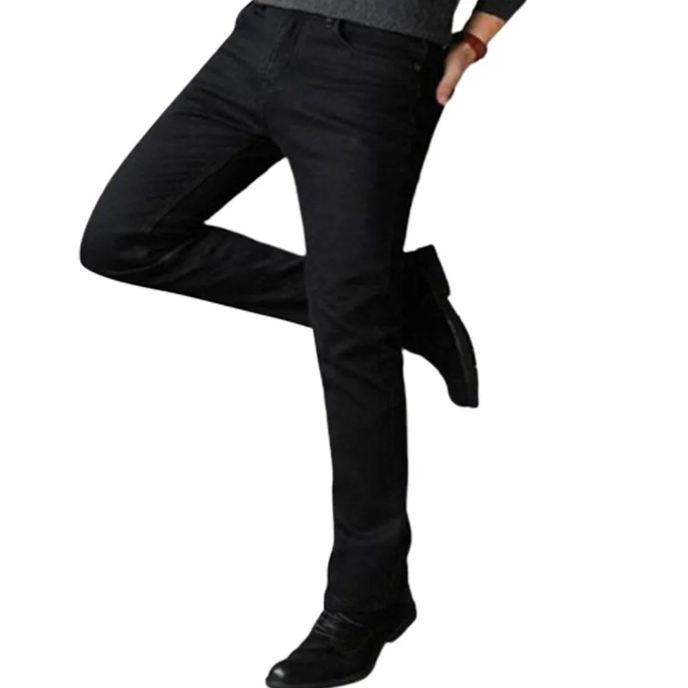  Stretched Black Denim Jeans Pant for Men