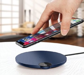 Baseus Digital LED Display Wireless Charger Desktop Qi Charger with Voltage/Power Display
