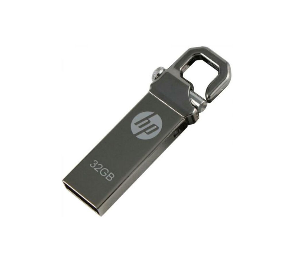 HP 32GB Steel Body Key Ring Style USB  পেন ড্রাইভ বাংলাদেশ - 1135116