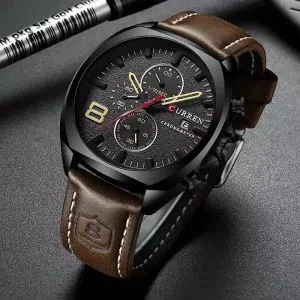CURREN 8324 Fashion Mens Sport Watch Men Analog Quartz Watches Waterproof Date Military Multifunction Wrist Watches Men Clock