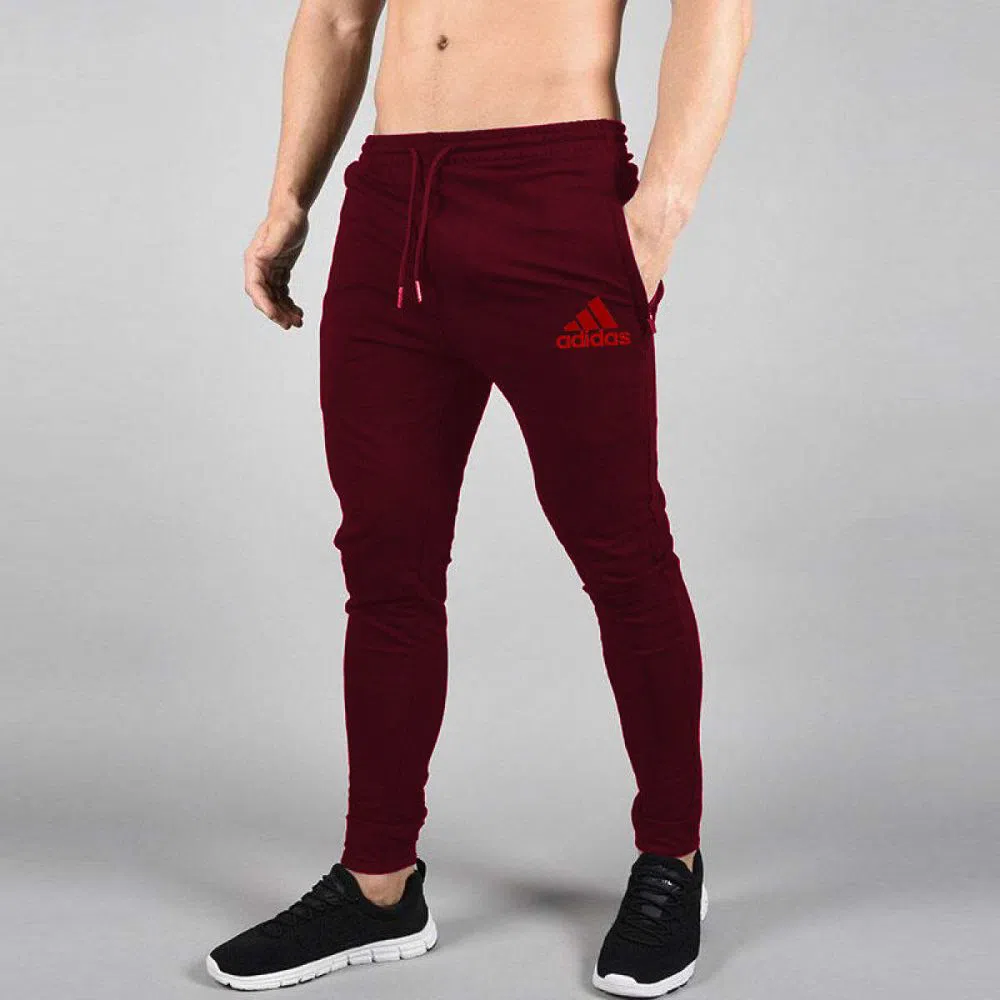 Maroon Color Adidas mens trouser-Copy