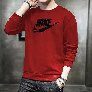 Red Color Nike Mens Sweatshirt 