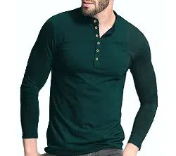 Green Full Sleeve T-shirt for men