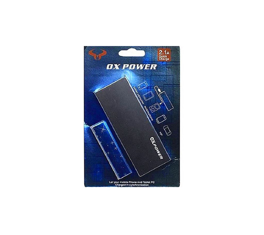 OX Dual USB পাওয়ার ব্যাংক 12000 mAh বাংলাদেশ - 1040250