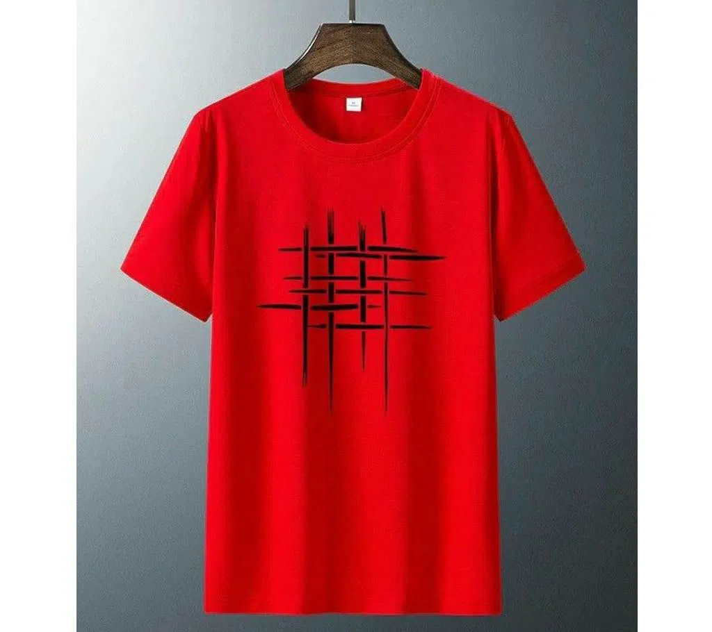 Half sleeve T-shirt for men CN-995 -RED 