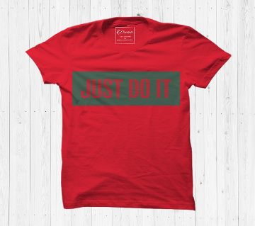 Just Do it Cotton Half Sleeve T Shirt For Men