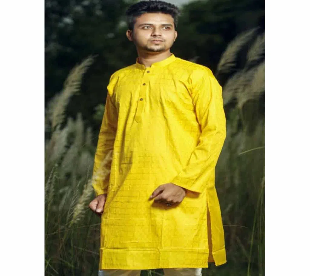 yellow panjabi for Men