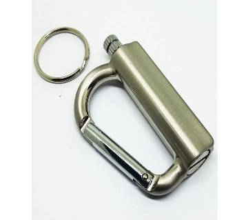 Silver Match Lighter with Key Ring