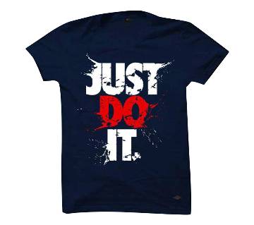 Just do it Half Sleeve Cotton T Shirt For Men 