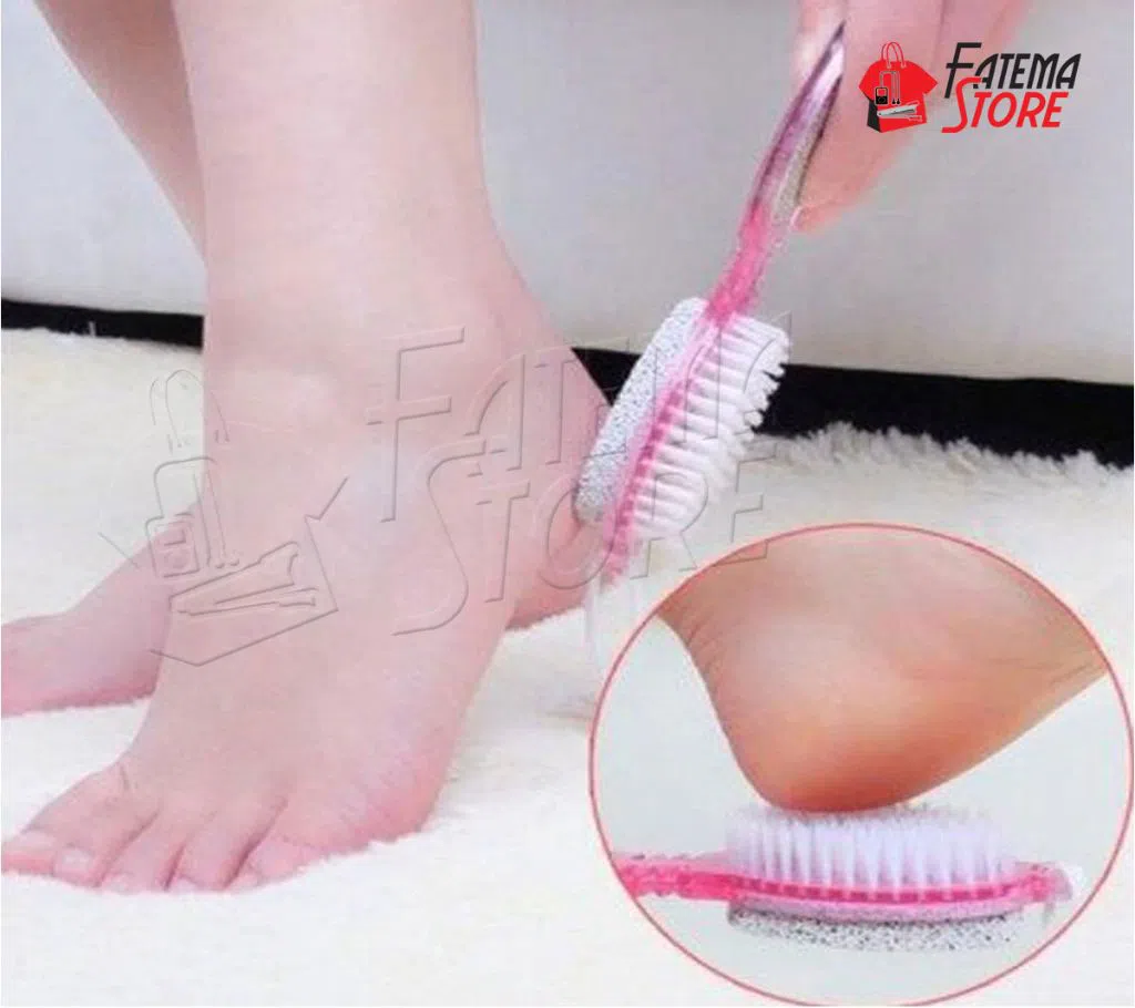 4 in 1 Foot Cleaner Brush, Grinding Stone Practical, Foot Dead Skin Callus Remover, Multi-function Pedicure Foot Care Tool
