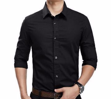 Black shirt formal for Man