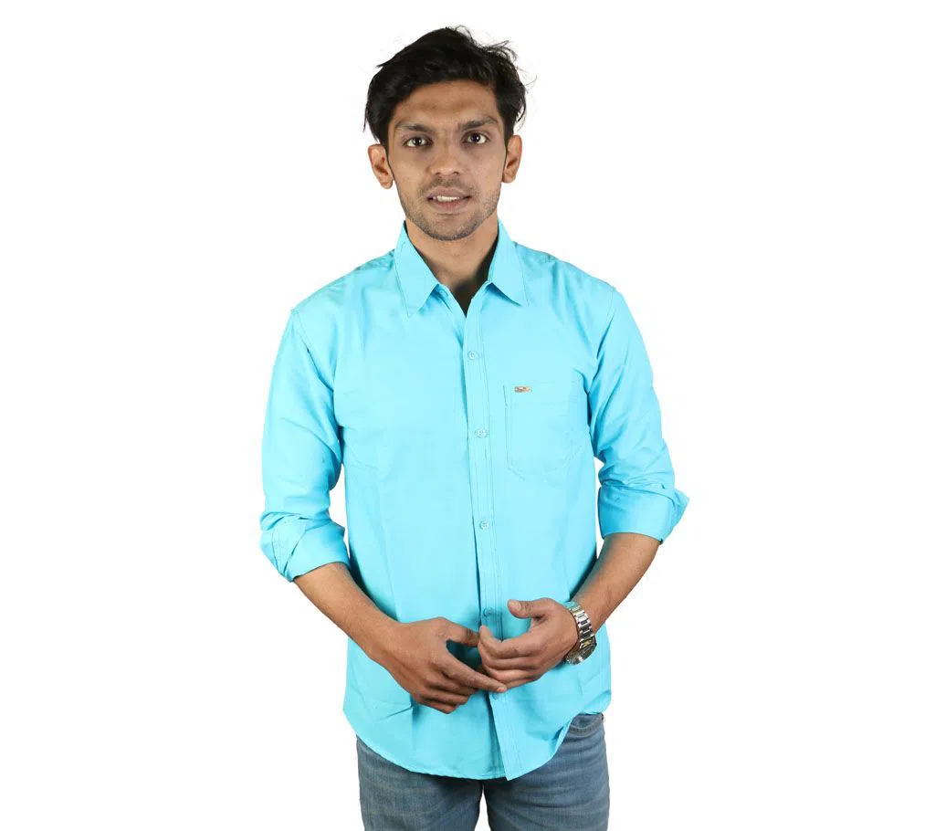Full Sleeve Solid color Shirt For Man