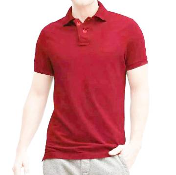 Maroon Cotton Polo t-Shirt For-Men