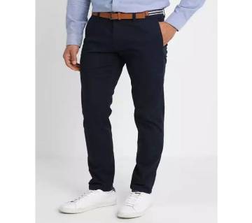 Navy Blue Gabardine Pant For Men