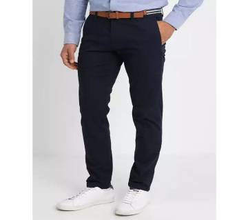 Navy blue Color Gabardine Pant For Men