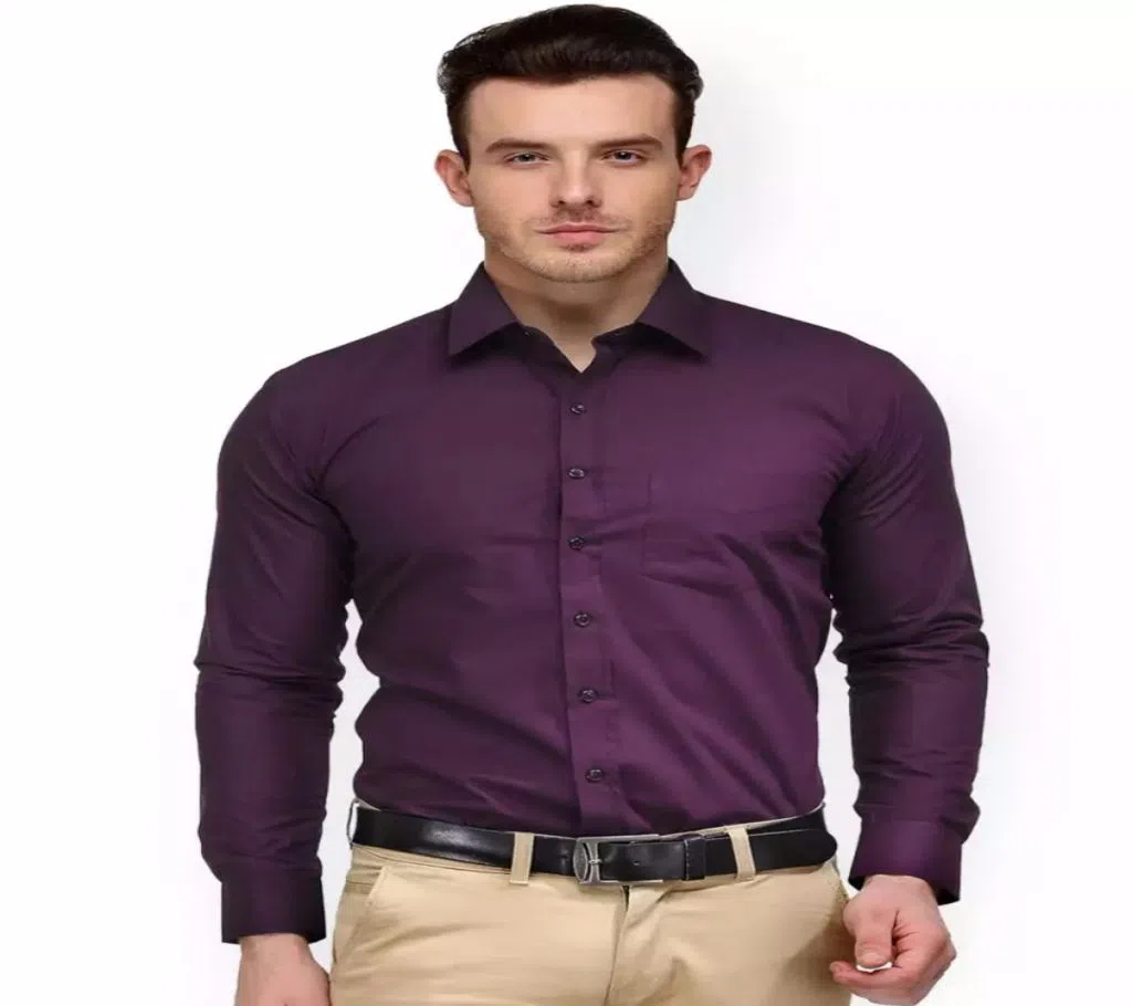 Full Sleeve Purple Colour Shirt For Man..