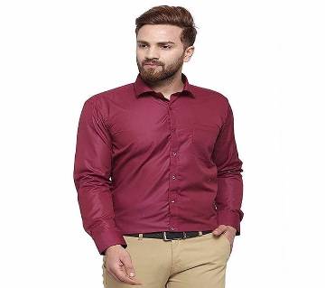Maroon colour shirt formal for Man