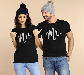 Mr & Mrs Black Couple T-Shirt
