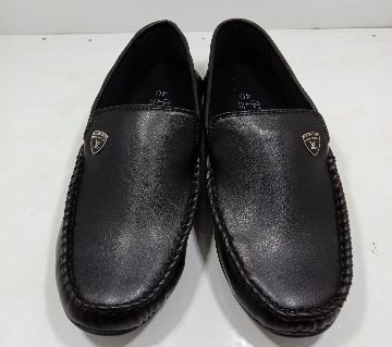 Leather Gents Loafer-Black
